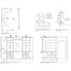 Shop drawings for cherry and figured maple kitchen.