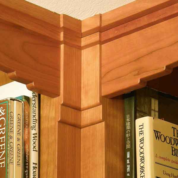 Study bookcase detail.